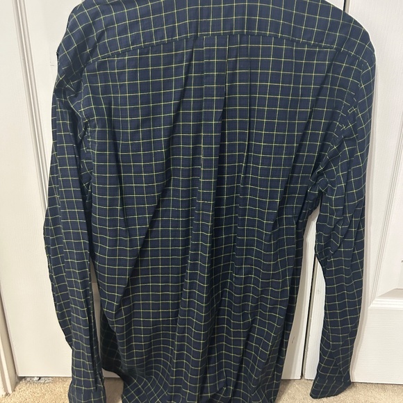 Ralph Lauren Navy Patterned Button Down - Large - Picture 2 of 3